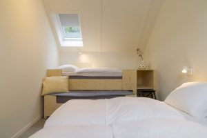 Grote slaapkamer van Villa Verde II met hoogslaper